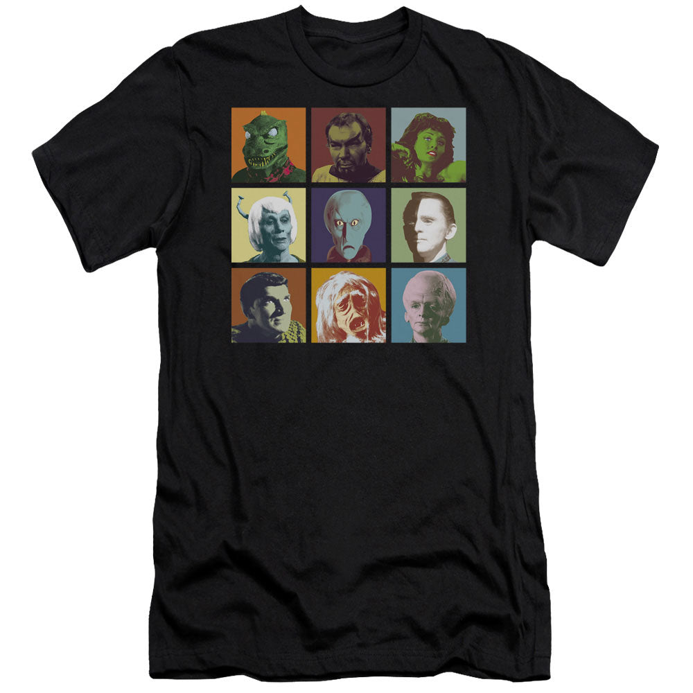 Star Trek - Alien Squares - Short Sleeve Adult 30/1 - Black T-shirt