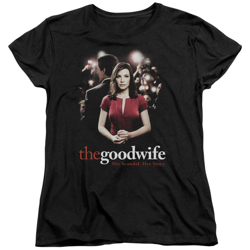 The Good Wife - Bad Press - Short Sleeve Womens Tee - Black T-shirt