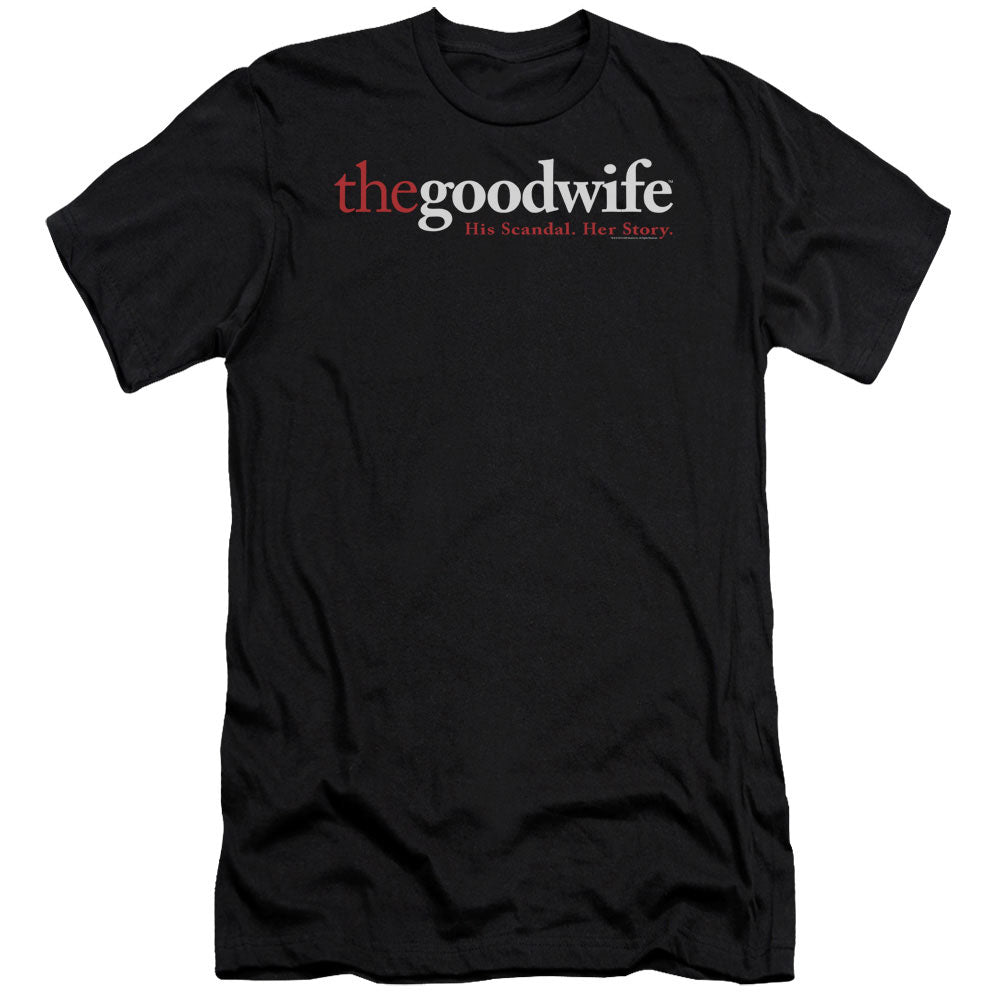 The Good Wife - Logo - Short Sleeve Adult 30/1 - Black T-shirt