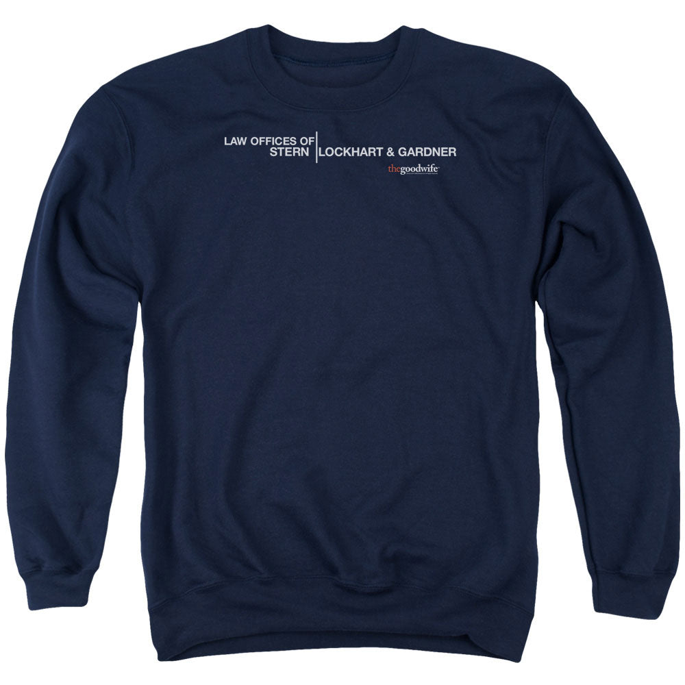 The Good Wife - Law Offices - Adult Crewneck Sweatshirt - Navy