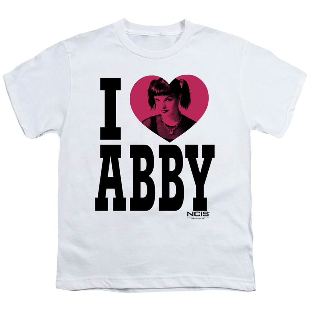 Ncis - I Heart Abby - Short Sleeve Youth 18/1 - White T-shirt