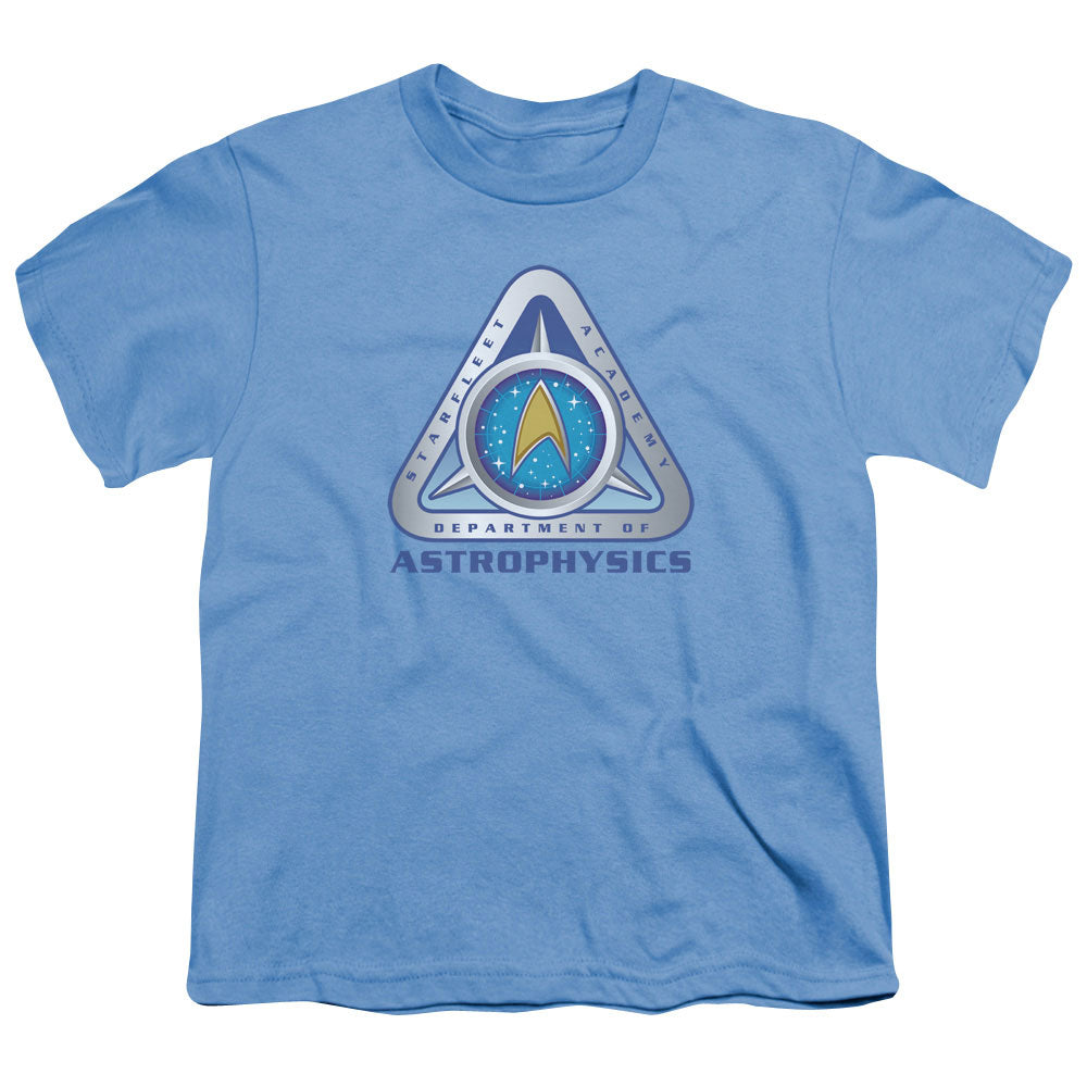 Star Trek - Astrophysics - Short Sleeve Youth 18/1 - Carolina Blue T-shirt