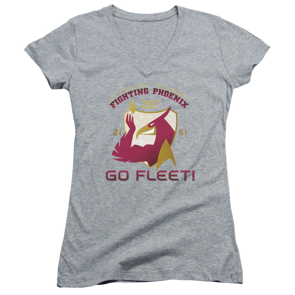 Star Trek - Fighting Phoenix - Junior V-neck - Athletic Heather