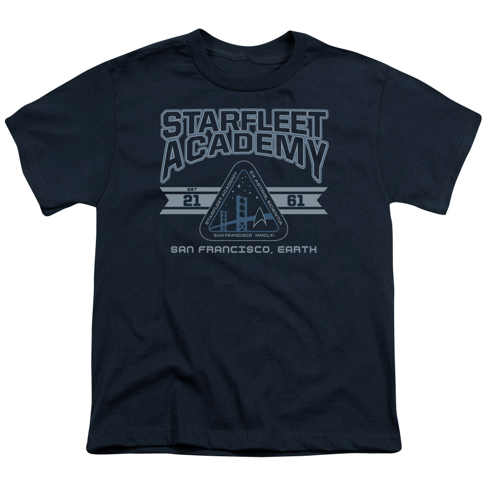 Star Trek - Starfleet Academy Earth - Short Sleeve Youth 18/1 - Navy T-shirt