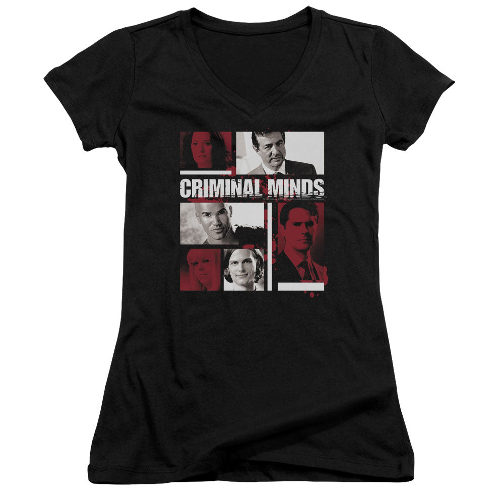 Criminal Minds - Character Boxes - Junior V-neck - Black