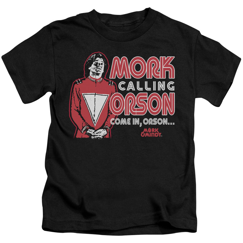 MORK & MINDY MORK CALLING ORSON - S/S JUVENILE 18/1 - BLACK - T-Shirt