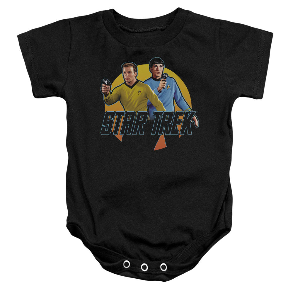 Star Trek Phasers Ready - Infant Snapsuit - Black - Sm