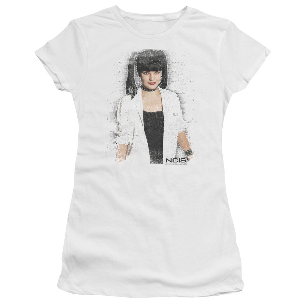 Ncis - Abby Skulls - Short Sleeve Junior Sheer - White T-shirt