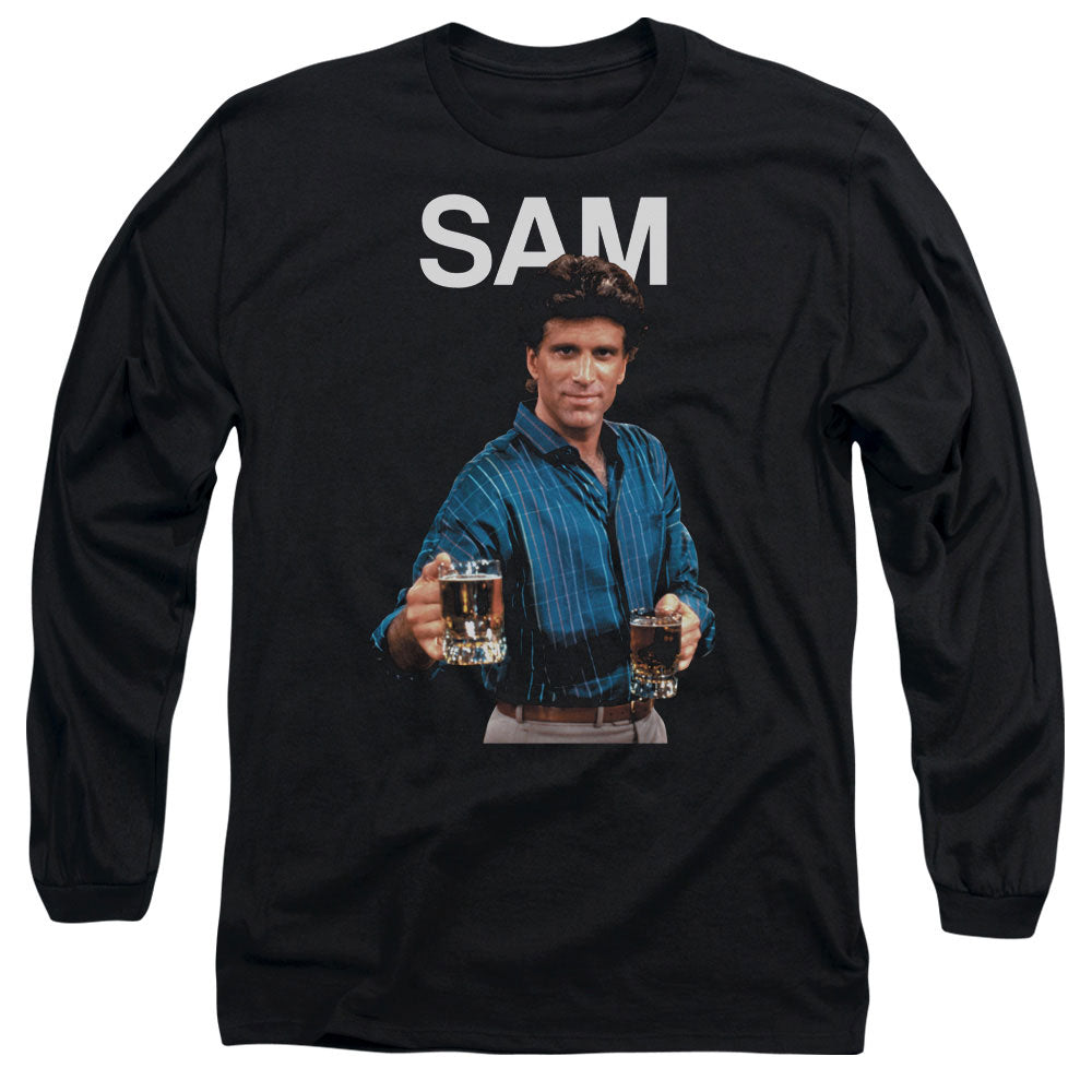 Cheers - Sam - Long Sleeve Adult 18/1 - Black T-shirt