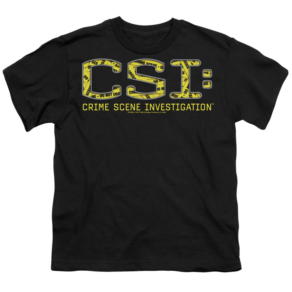 Csi - Collage Logo - Short Sleeve Youth 18/1 - Black T-shirt