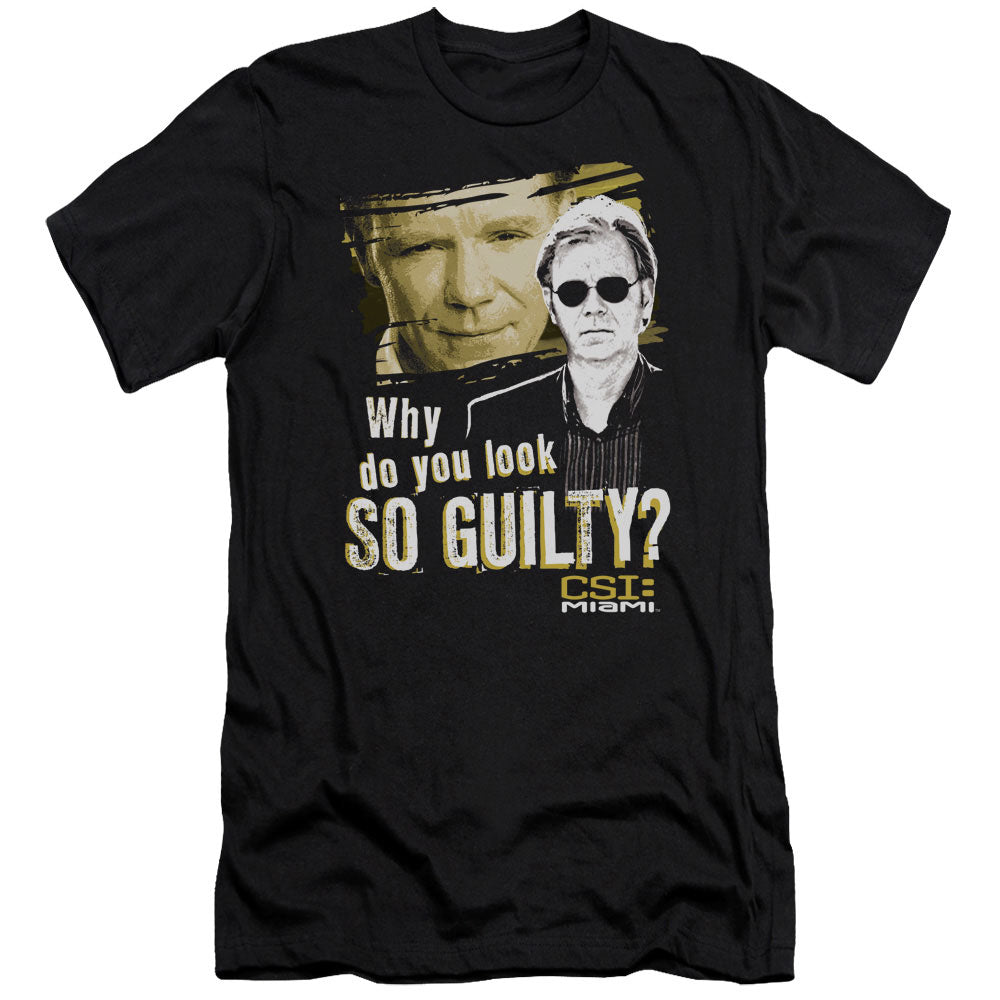 Csi Miami - So Guilty - Short Sleeve Adult 30/1 - Black T-shirt