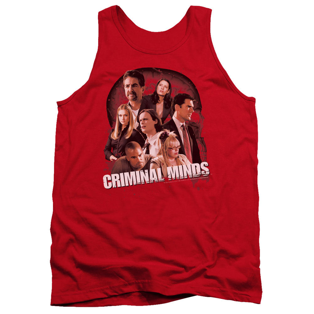 Criminal Minds - Brain Trust - Adult Tank - Red