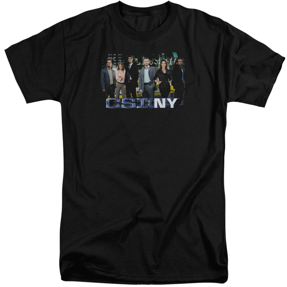 Csi Ny - Cast - Short Sleeve Adult Tall - Black T-shirt