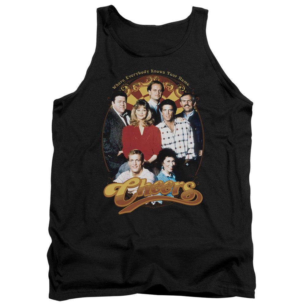 Cheers - Group Shot - Adult Tank - Black