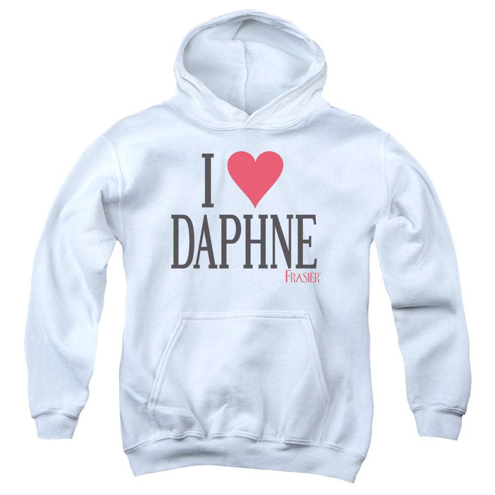 Frasier - I Heart Daphne - Youth Pull-over Hoodie - White