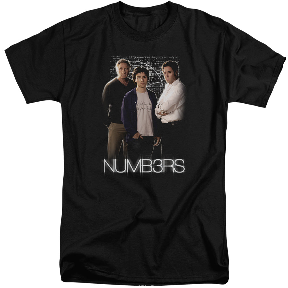 Numbers - Equations - Short Sleeve Adult Tall - Black T-shirt