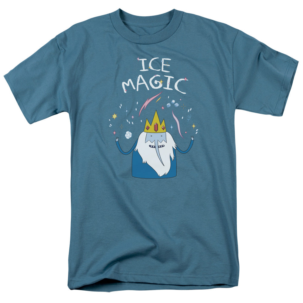 Adventure Time - Ice Magic - Short Sleeve Adult 18/1 - Slate T-shirt