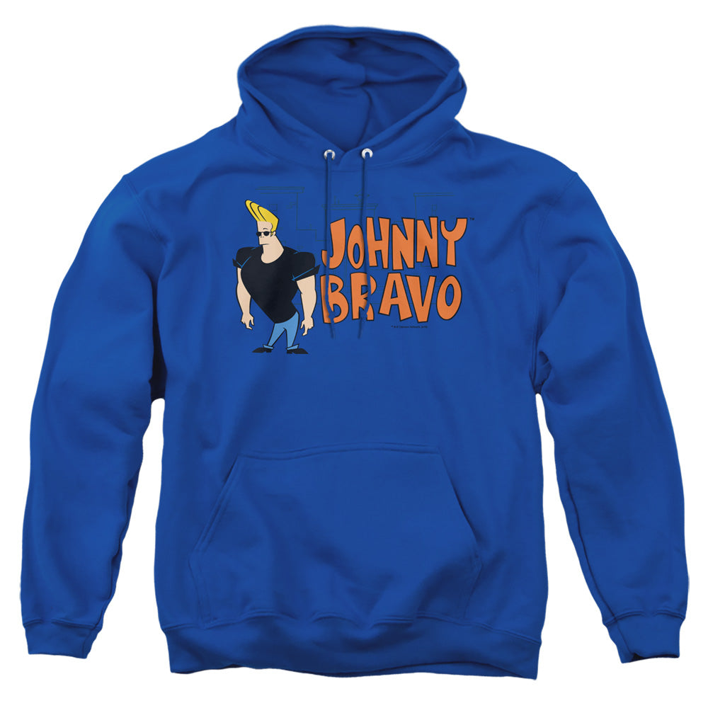 Johnny Bravo - Johnny Logo - Adult Pull-over Hoodie - Royal Blue