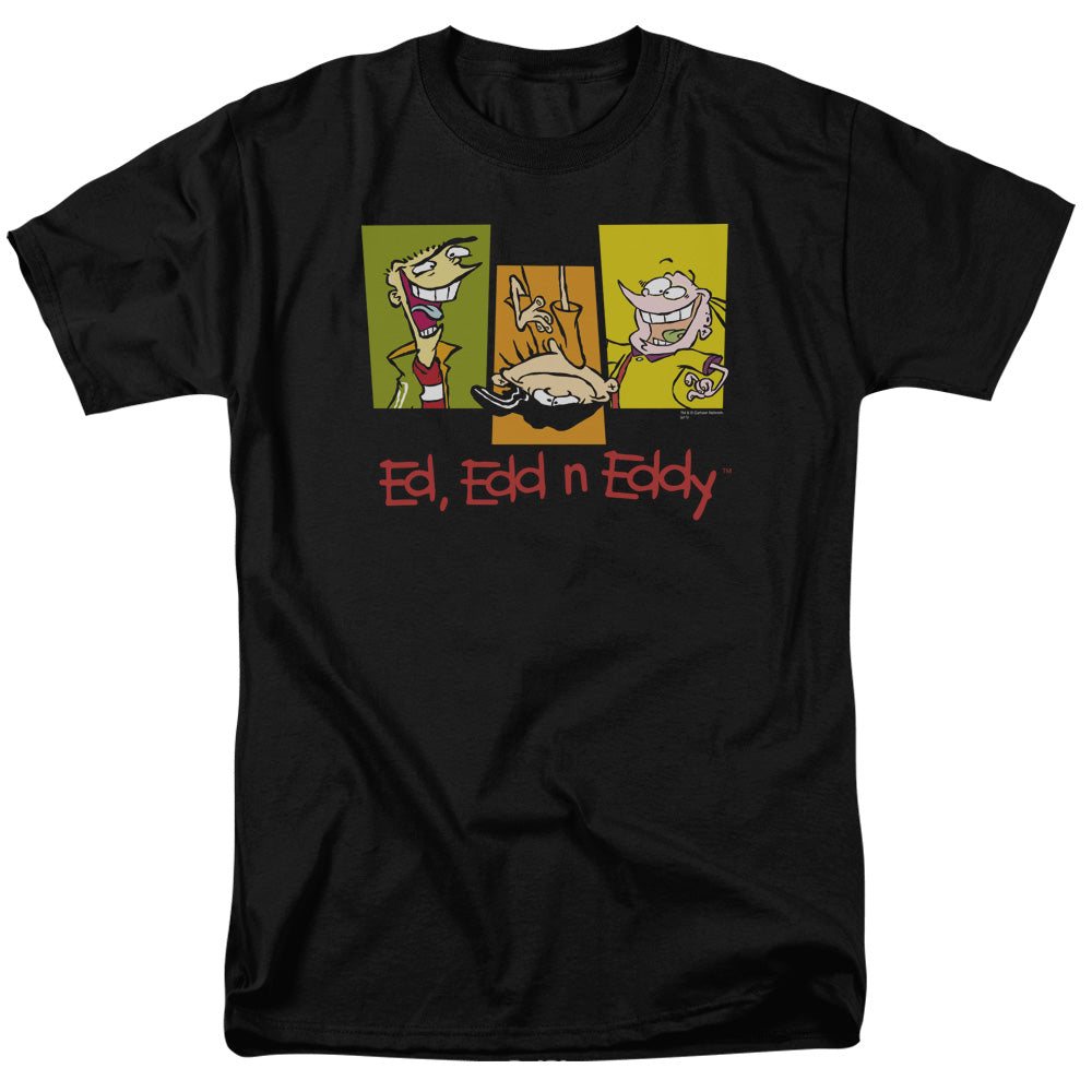 Ed Edd Eddy - 3 Eds - Short Sleeve Adult 18/1 - Black T-shirt