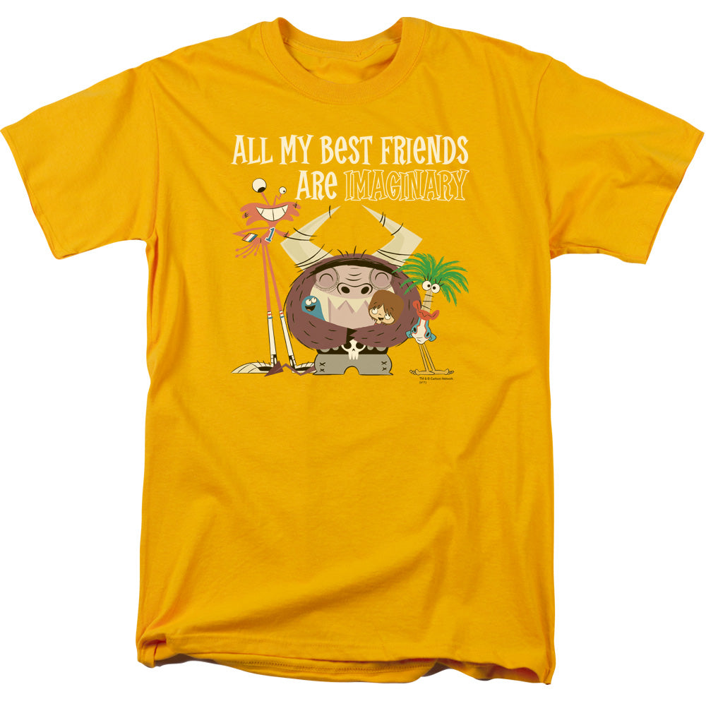 Fosters - Imaginary Friends - Short Sleeve Adult 18/1 - Gold T-shirt