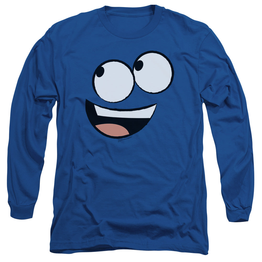 Fosters - Blue Face - Long Sleeve Adult 18/1 - Royal Blue T-shirt