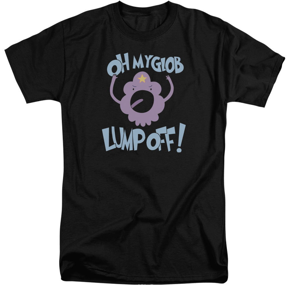 Adventure Time - Lump Off - Short Sleeve Adult Tall 18/1 - Black T-shirt