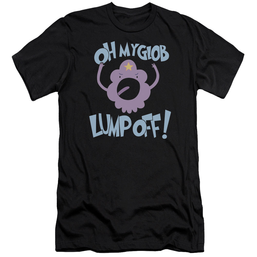 Adventure Time - Lump Off-hbo Short Sleeve Adult 30/1 - Black T-shirt