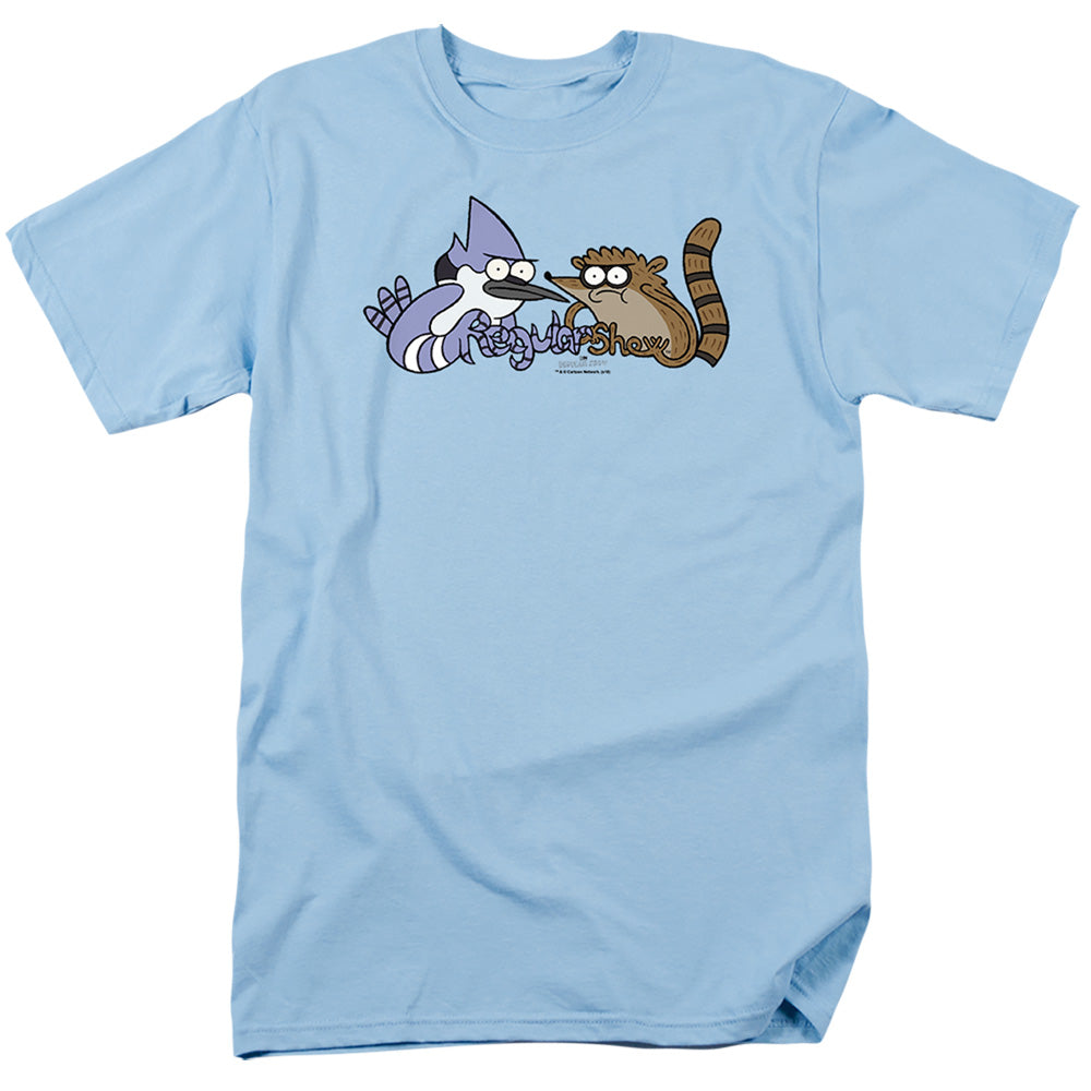 The Regular Show - Tattoo Art - Short Sleeve Adult 18/1 - Light Blue T-shirt