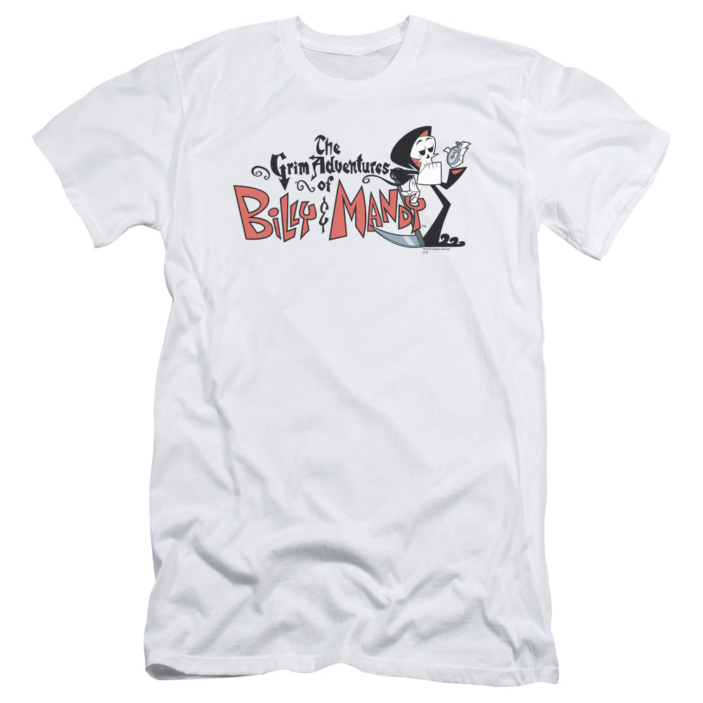 Billy & Mandy - Logo - Short Sleeve Adult 30/1 - White T-shirt