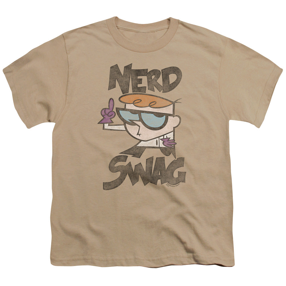 Dexters Laboratory - Nerd Swag - Short Sleeve Youth 18/1 - Sand T-shirt