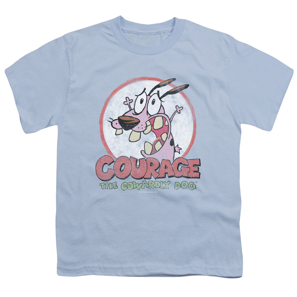 COURAGE THE COWARDLY DOG VINTAGE COURAGE - S/S YOUTH 18/1 - LIGHT BLUE T-Shirt