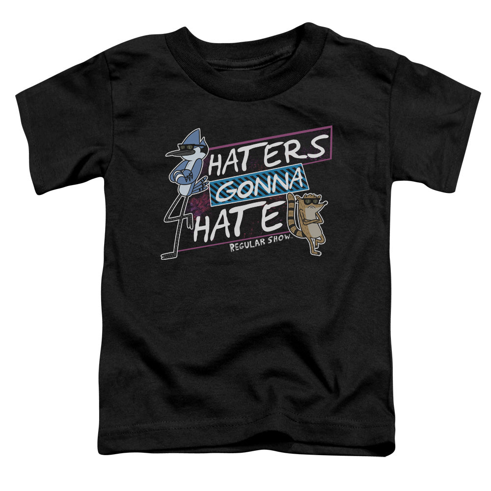 Regular Show - Haters Gonna Hate - Short Sleeve Toddler Tee - Black T-shirt