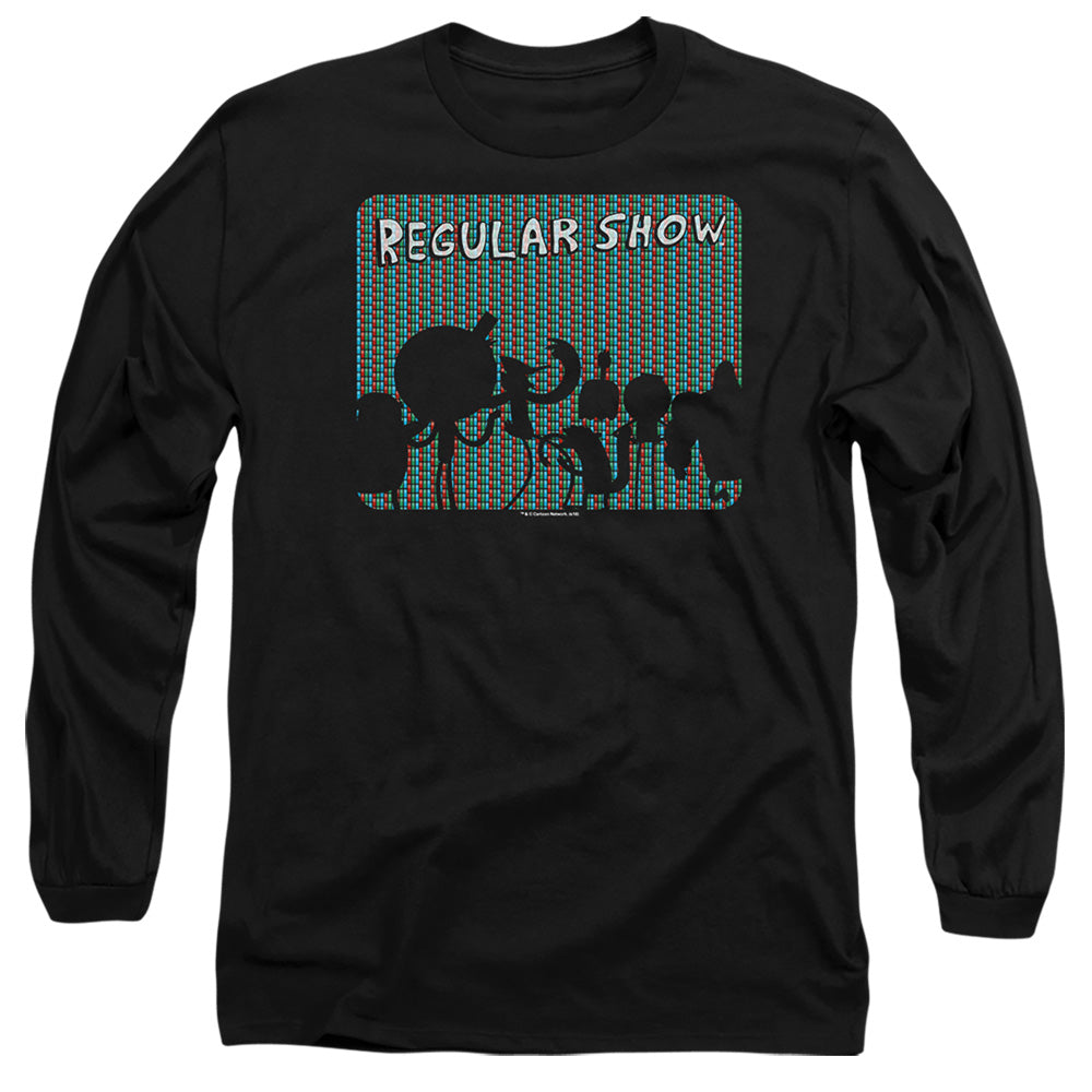 Regular Show - Rgb Group - Long Sleeve Adult 18/1 - Black T-shirt