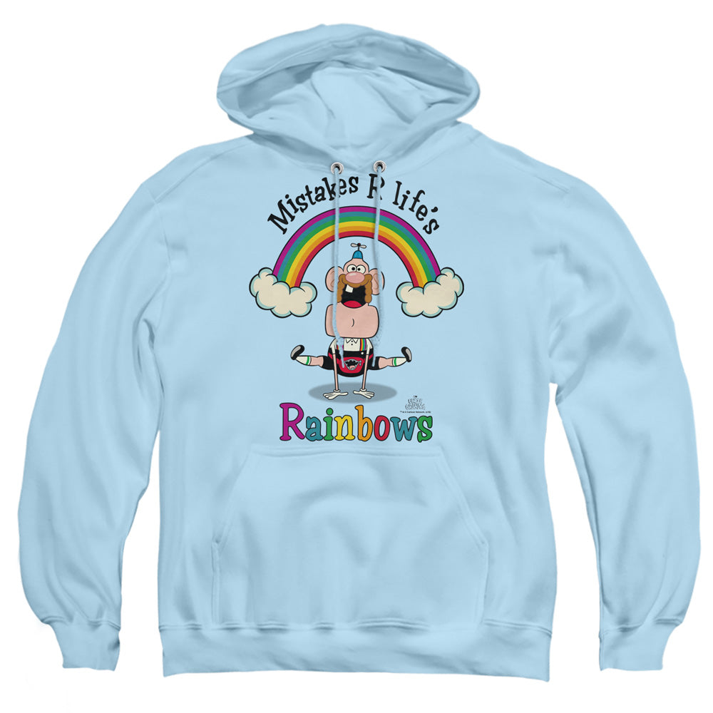 Uncle Grandpa - Lifes Rainbows - Adult Pull-over Hoodie - Light Blue