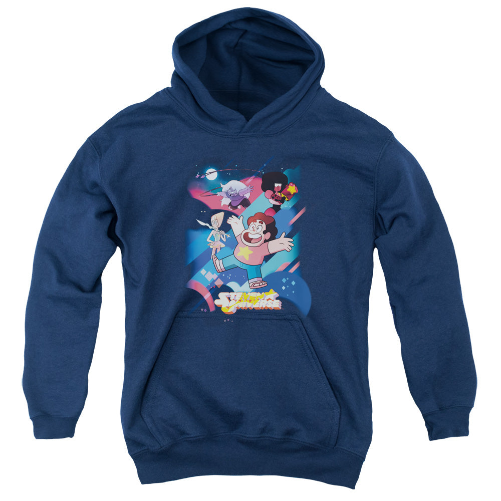 Steven Universe - Group Shot - Youth Pull-over Hoodie - Navy