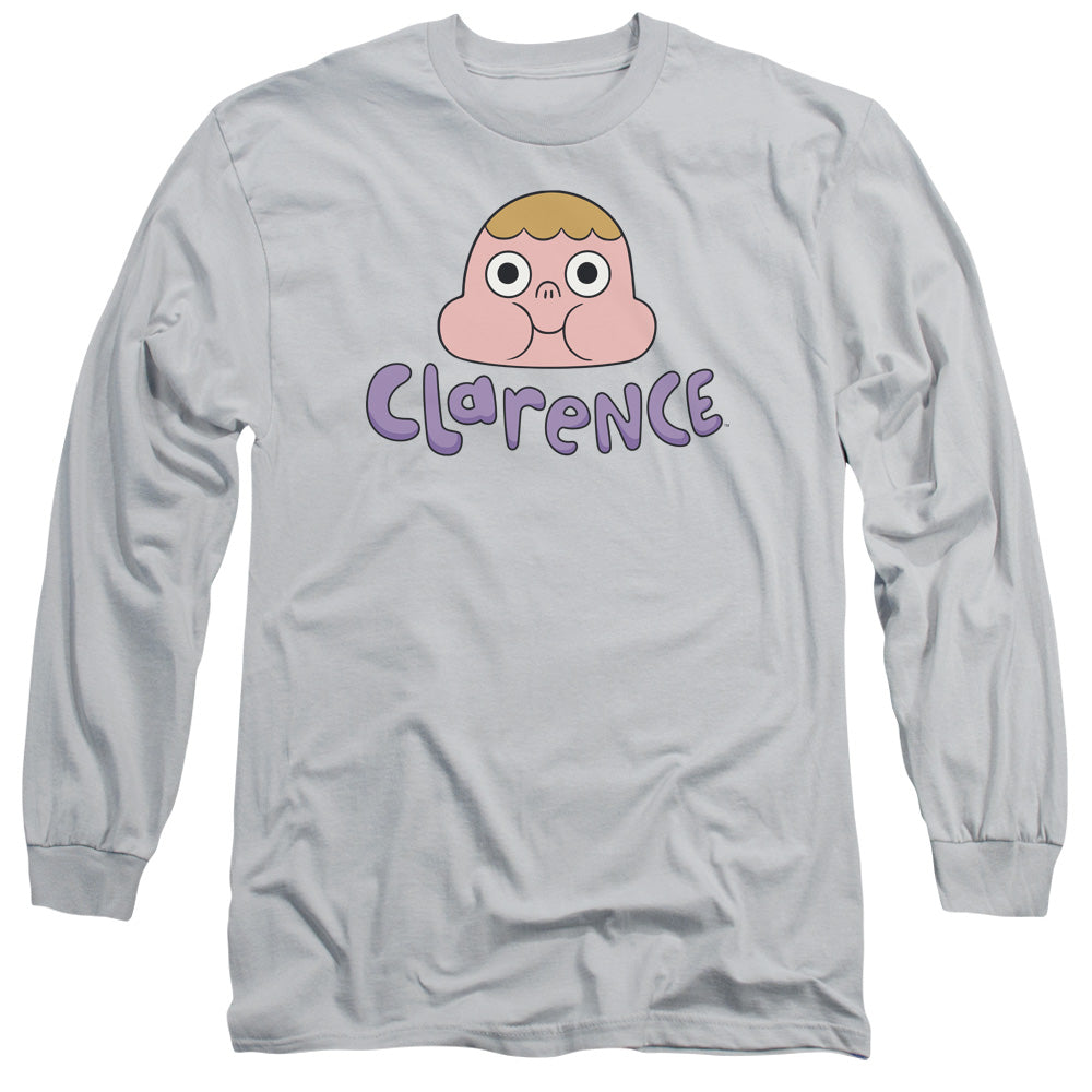 Clarence - Head - Long Sleeve Adult 18/1 - Silver T-shirt