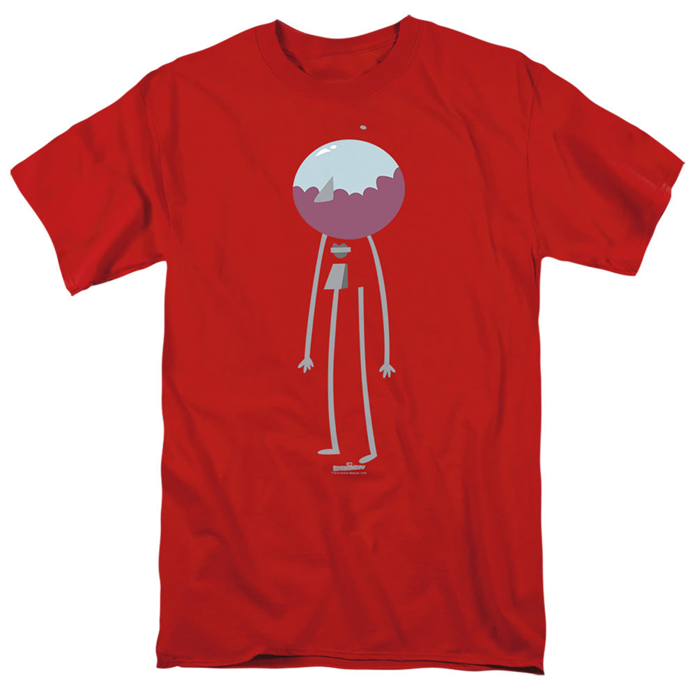 Regular Show - Minimal Benson - Short Sleeve Adult 18/1 - Red T-shirt