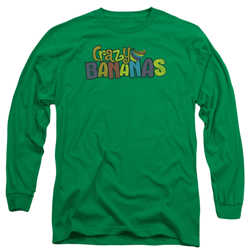 Dubble Bubble - Crazy Bananas - Long Sleeve Adult 18/1 - Kelly Green T-shirt