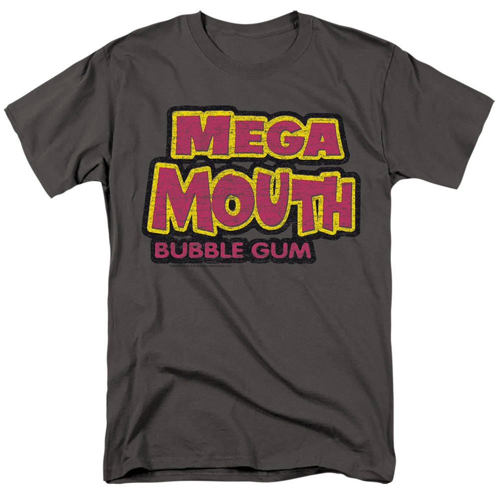 Dubble Bubble - Mega Mouth - Short Sleeve Adult 18/1 - Charcoal T-shirt