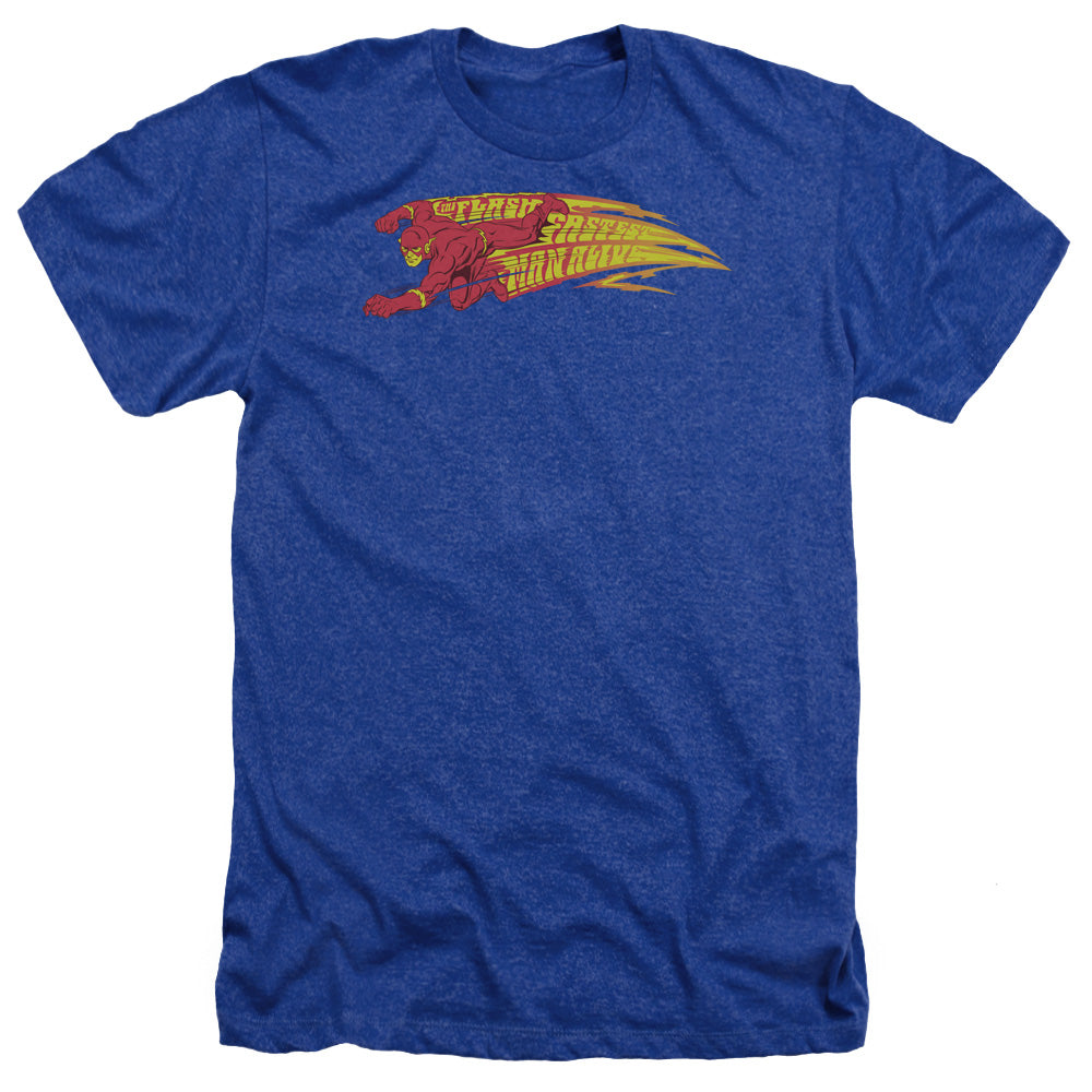 Dc Flash - Fastest Man Alive - Adult Heather - Royal Blue