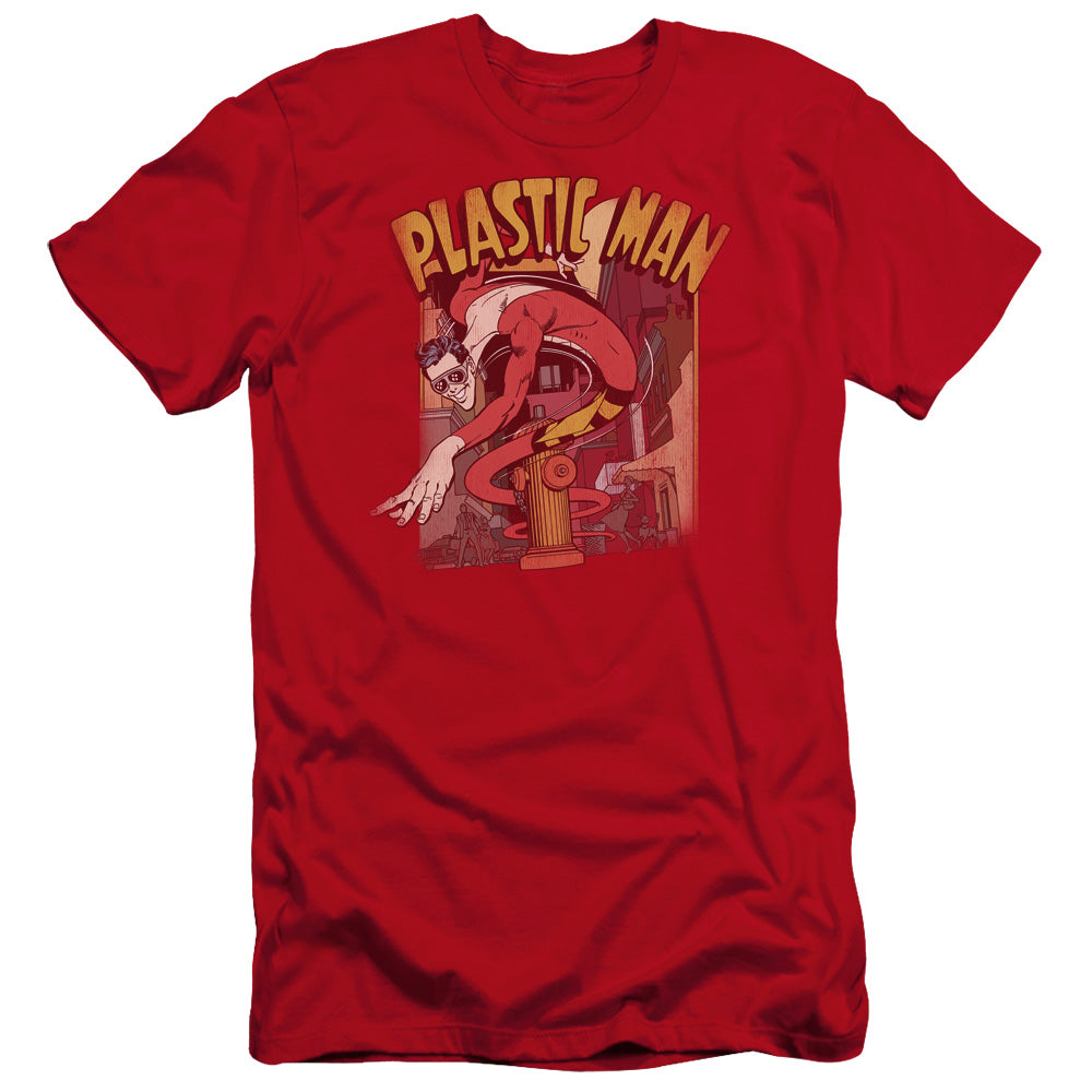 Dc - Plastic Man Street-premuim Canvas Adult Slim Fit 30/1 - Red