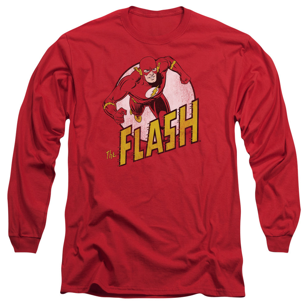 Dc Flash - The Flash - Long Sleeve Adult 18/1 - Red T-shirt