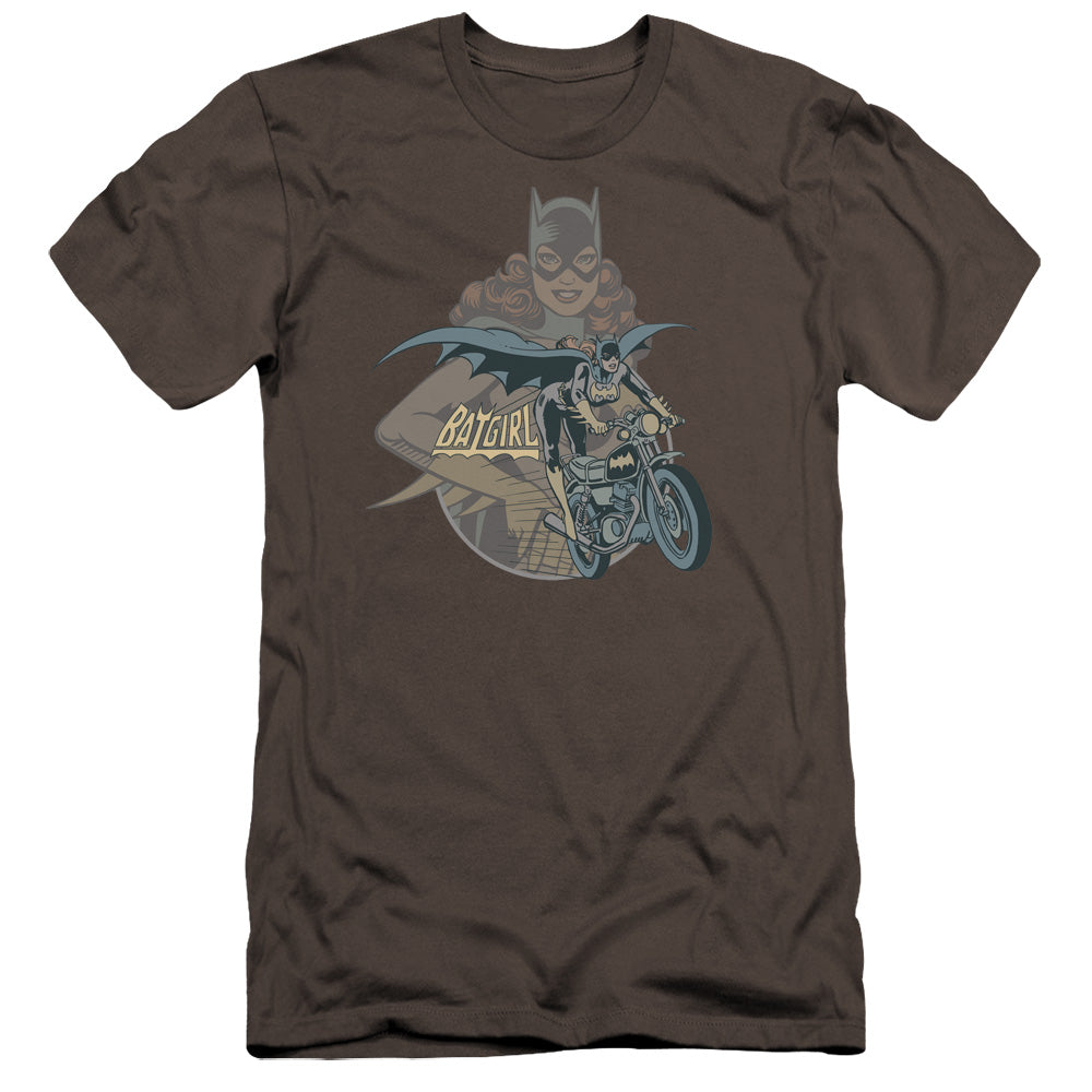 Dc - Batgirl Biker-premuim Canvas Adult Slim Fit 30/1 - Charcoal