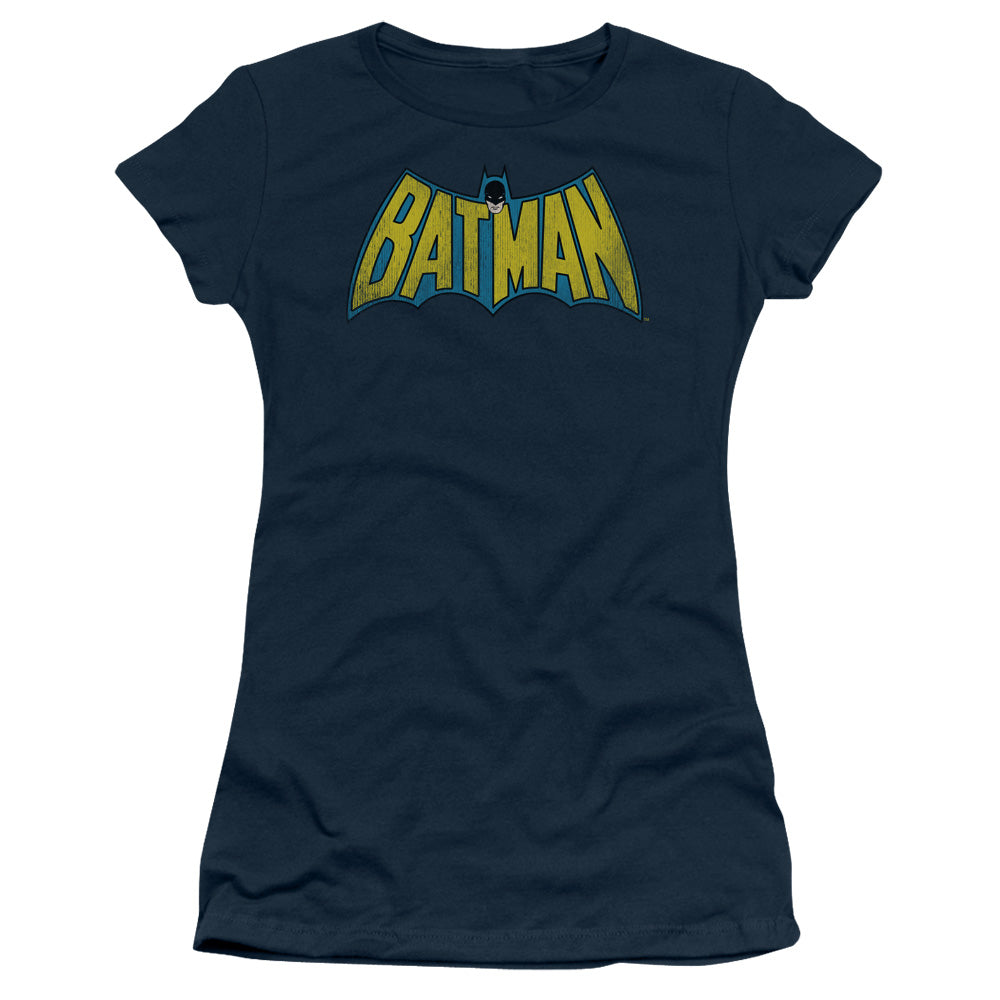 Dc - Classic Batman Logo - Short Sleeve Junior Sheer - Black T-shirt