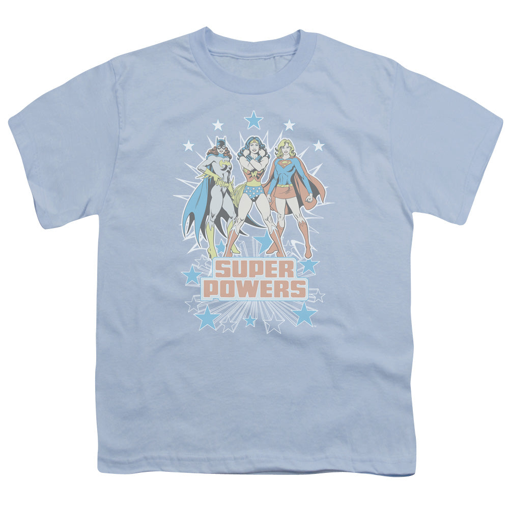 Dc - Super Powers X3 - Short Sleeve Youth 18/1 - Light Blue T-shirt