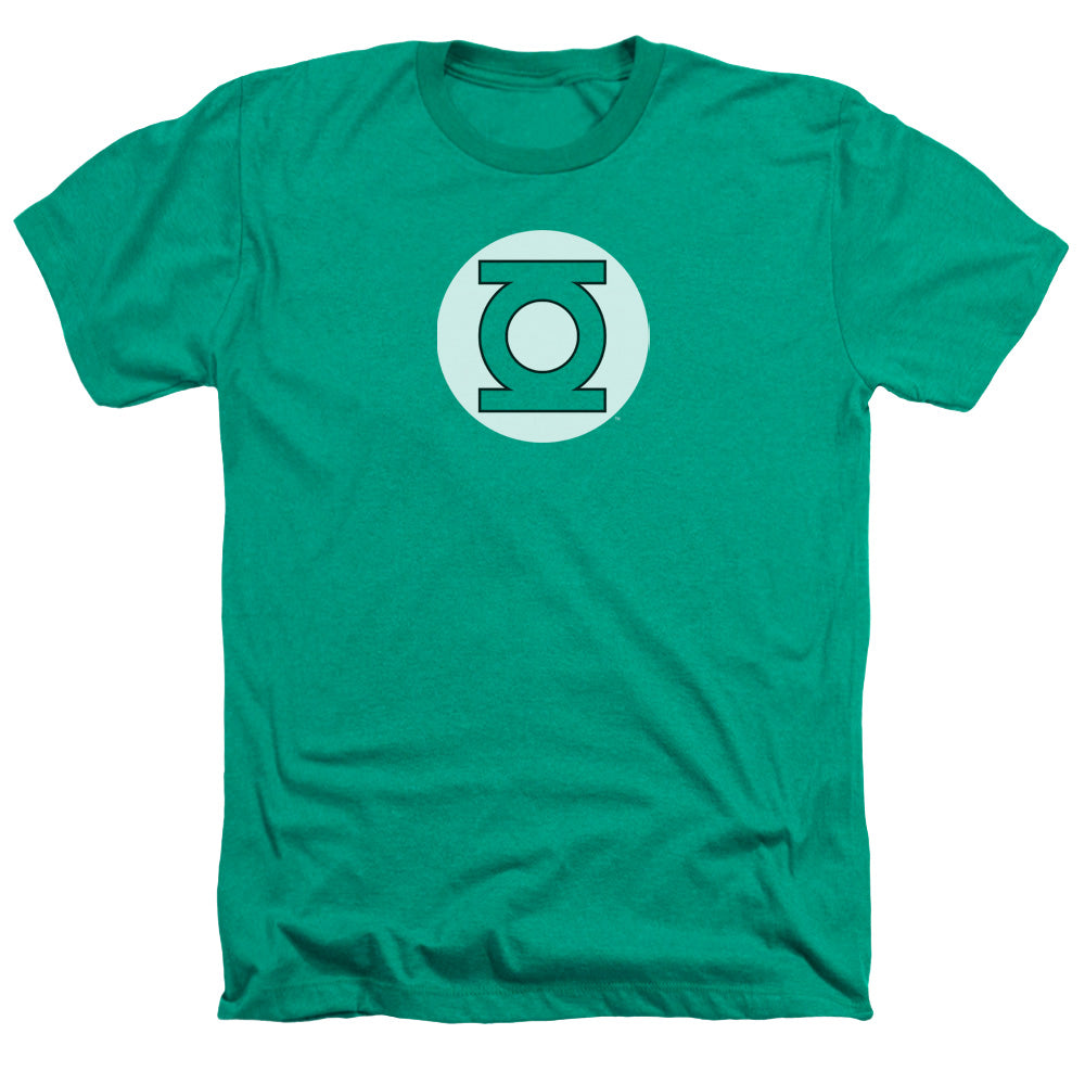 Dc - Green Lantern Logo - Adult Heather - Kelly Green