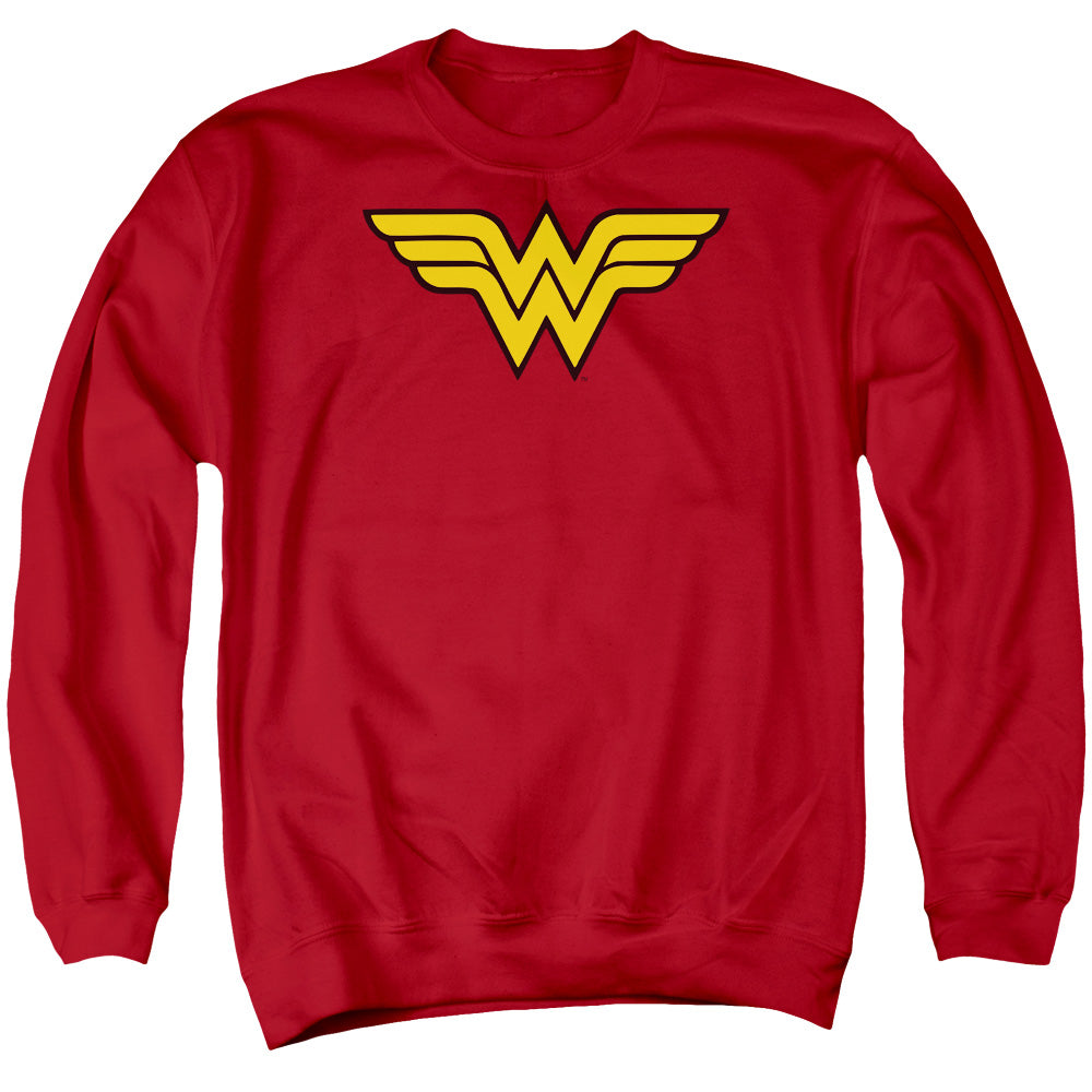 Dc Wonder Woman Logo - Adult Crewneck Sweatshirt - Red