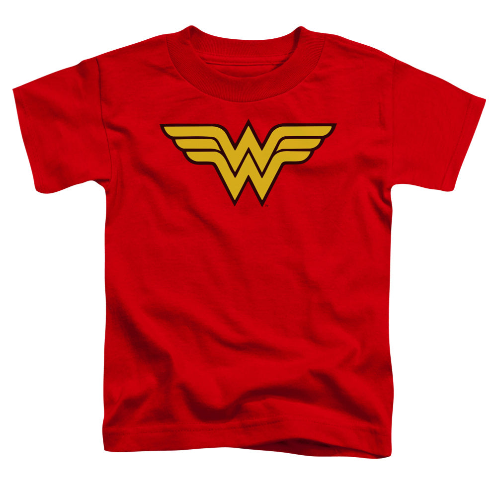 Dc - Wonder Woman Logo - Short Sleeve Toddler Tee - Red T-shirt