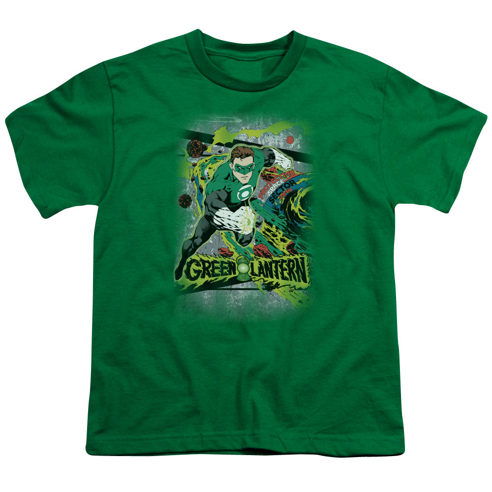 Dc - Space Sector 2814 - Short Sleeve Youth 18/1 - Kelly Green T-shirt