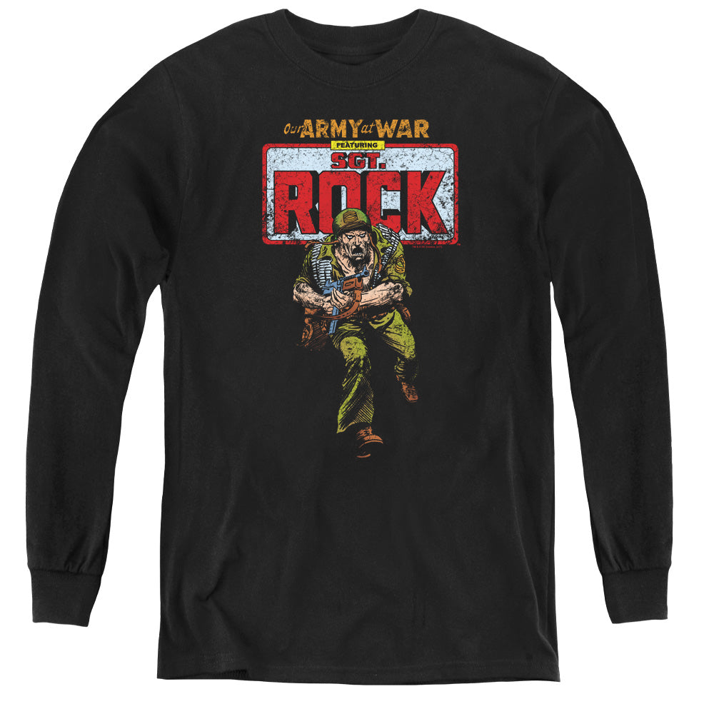 Dc - Sgt Rock - Youth Long Sleeve Tee - Black